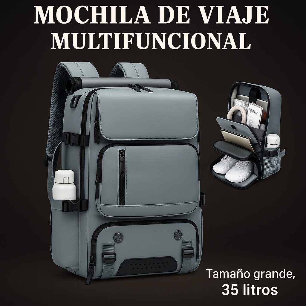 Mochila de Viaje Multifuncional – Carry‑On Ultra‑Pack (17.3")