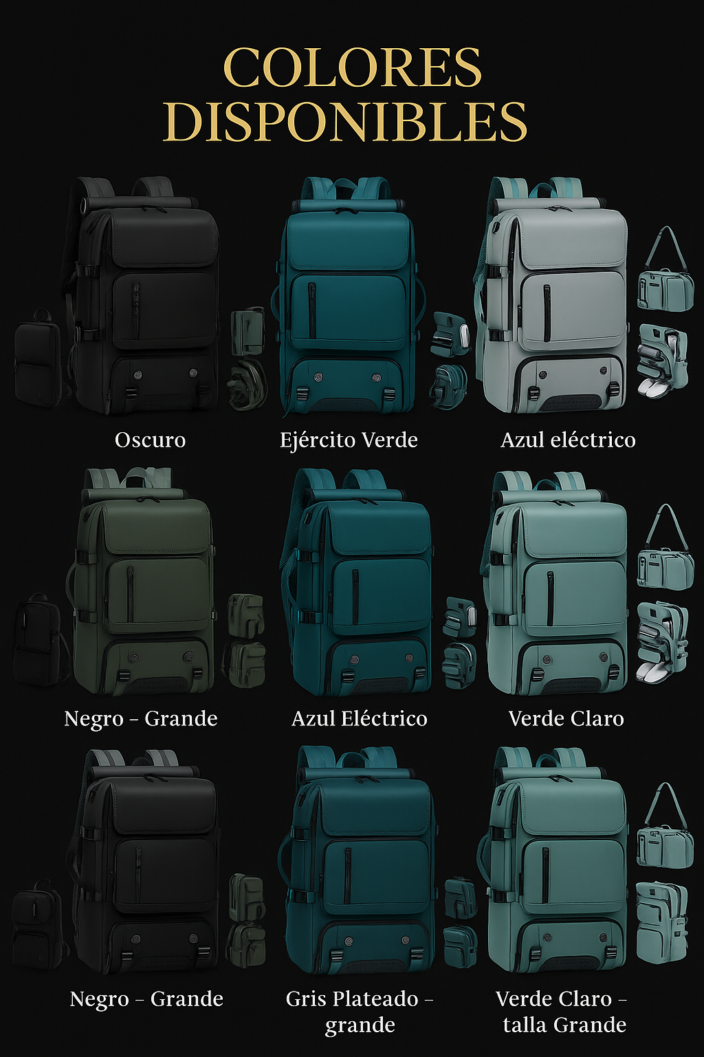 Mochila de Viaje Multifuncional – Carry‑On Ultra‑Pack (17.3")