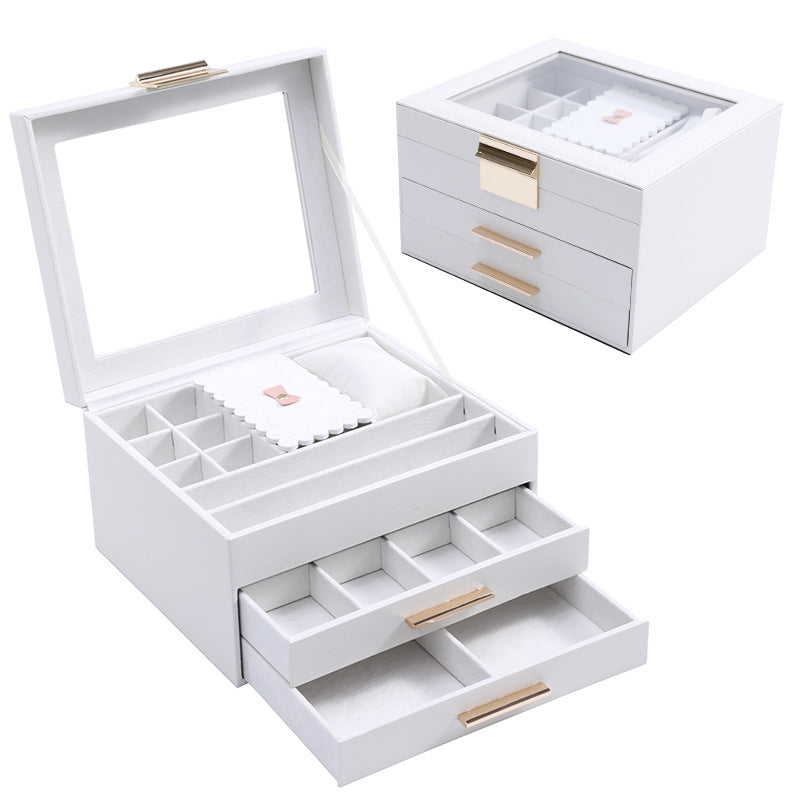 Cajonera de Lujo ORVIA – Organizador de Joyería de Tres Niveles ✨
