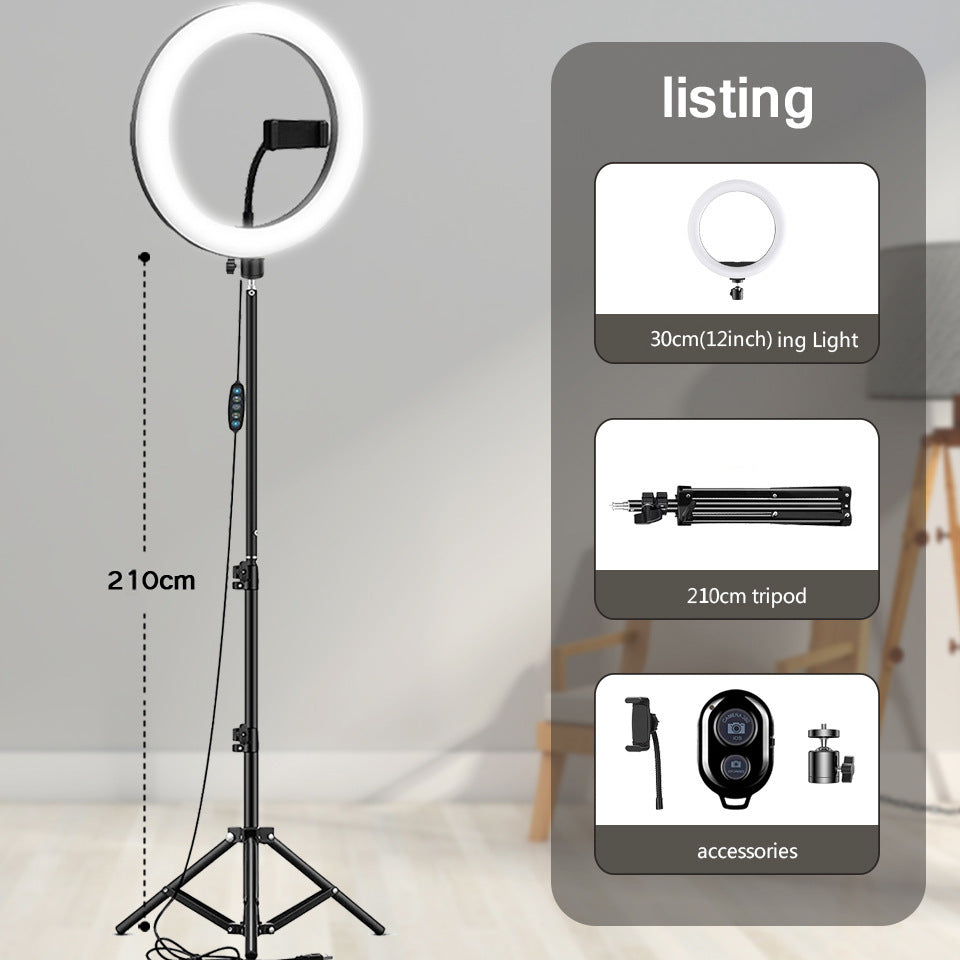 Aro de Luz Profesional con Trípode Ajustable para Selfies, Maquillaje y Transmisiones en Vivo