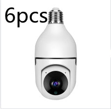 Cámara 360° WiFi con Bombilla LED 💡 | Visión Nocturna HD, Zoom 4X y Detección de Movimiento
