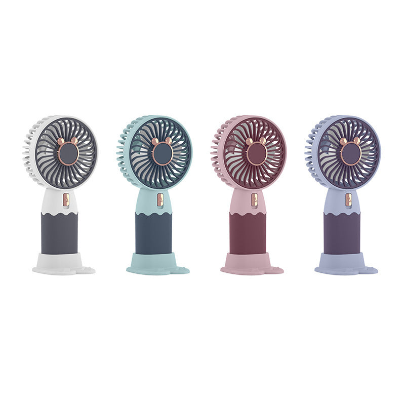 Mini Ventilador Portátil Silencioso – Diseño Tierno y USB Recargable