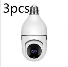 Cámara 360° WiFi con Bombilla LED 💡 | Visión Nocturna HD, Zoom 4X y Detección de Movimiento
